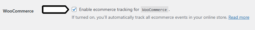 WooCommerce settings in Piwik PRO WordPress plugin